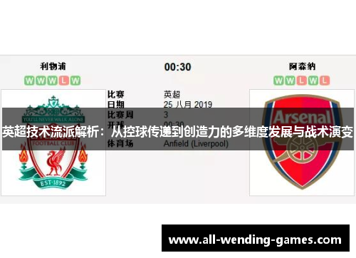 英超技术流派解析：从控球传递到创造力的多维度发展与战术演变